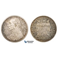 AA050, Danish West Indies, Christian IX, 20 Cents/1 Franc 1905, Copenhagen, Silver, Toned AU (Small edge nick)