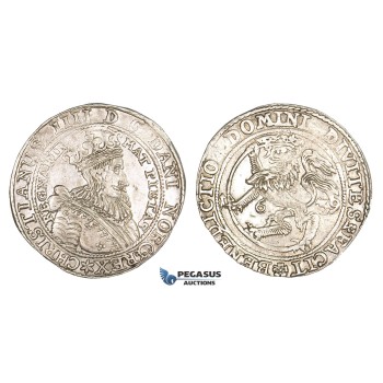 AA057, Norway, Christian IV, Speciedaler (Taler) 1639, Christiania, Silver (28.75g) NM 40, Lustrous aEF