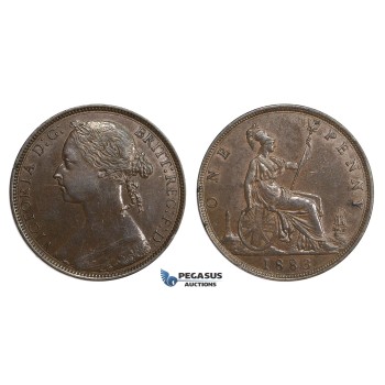AA118, Great Britain, Victoria, Penny 1883, aXF (minimally bent)