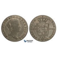AA160, Poland, Stanislau August, 8 Groschen - 2 Zloty 1791 EB, Warsaw, Silver (9.02g) F+