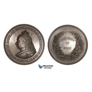 AA171, Australia, Victoria, Bronze Medal 1887 (Ø75mm, 245g) by Altmann, Adelaide Jubilee International Exhibition
