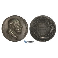 AA183, France, Silvered Bronze Medal 1901 (Ø50mm, 59.5g) Medicine & Surgery Society, Hippocrates