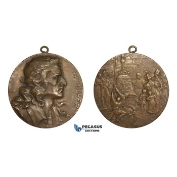 AA193, Germany, Bronze Medal 1905 (Ø60mm, 88.5g) by Mayer, Friedrich Schiller