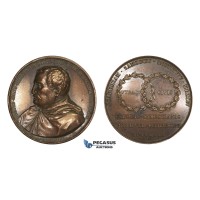 AA198, Poland, Bronze Medal 1822 (Ø50.5mm, 64.3g) by Gatteaux, Zamojski Academy