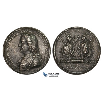 AA205, Sweden & Germany, Iron Medal 1807 (Ø32mm, 9.5g) by Enhoring, taking of Bremen – Verden & Prague