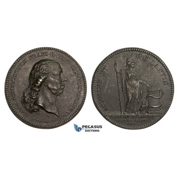 AA206, Sweden, Iron Medal 1814 (Ø38mm, 17g) by Frumerie, David Schulzenheim, Medicine, Owl