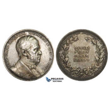 AA214, Sweden, Silver Medal 1888 (Ø31mm, 14.1g) And. Fred. Regnell, Medicine