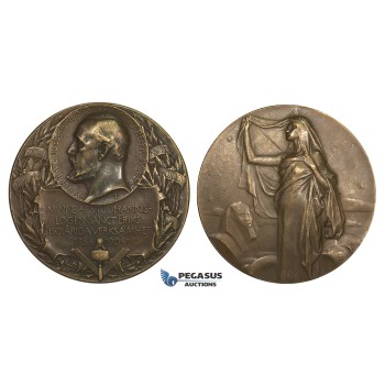 AA216, Sweden, Bronze Medal 1906 (Ø50mm, 66.7g) by Lindberg, Masonic Lodge, Egyptian Sphinx