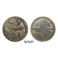 AA222, Sweden, Silver Medal 1917 (Ø55.5mm, 84.2g) by Lindberg, Scandinavian History, Swastika
