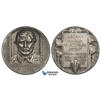 AA226, Sweden, Silver Medal 1920 (Ø31mm, 14.8g) Science Academy, Paleontology