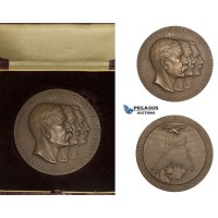 AA229, Sweden, Bronze Medal 1930 (Ø56mm, 71.2g) by Ohlson, Arctic Balloon Polar Exhibition