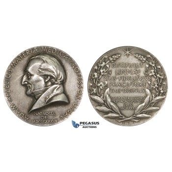 AA230, Sweden, Silver Medal 1930 (Ø31mm, 14.8g) Adam Afzelius, Medicine, Uppsala Academy