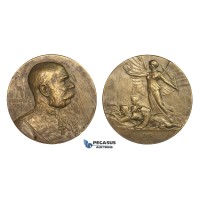 AA322, Austria, Bronze Medal 1914 (Ø49.9mm, 54g) by Neuberger & Hartig, Franz Joseph, WW1
