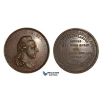 AA334, Sweden, Gustav III, Bronze Medal c. 1790 (Ø57mm, 50g) by Enhorning, Mining Association, Rare!