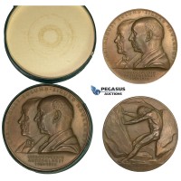 AA464, Sweden, Bronze Medal 1939 (Ø56mm, 69g) by Lindberg, Alfred Nobel, Nitroglycerin, Nude Art