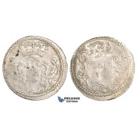 AA490, Italy, Corsica, Pasquale Paoli, 20 Soldi 1767 MM, Murato, Silver (3.71g) Weak struck, VF, Very Rare! AA490, Italy, Corsica, Pasquale Paoli, 20 Soldi 1767 MM, Murato, Silver (3.71g) Weak struck, VF, Very Rare!