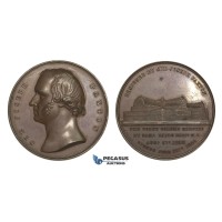 AA600, Great Britain, Bronze Medal 1854 (Ø41.5mm, 39g) by Wyon & Pinches, Joseph Paxton, Crystal Palace