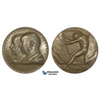 AA619, Sweden, Bronze Medal 1939 (Ø56.5mm, 68.7g) by Lindberg, Alfred Nobel, Nitroglycerin, Nude Art