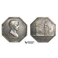 AA728, France, Silver Token Medal 1802 (Ø35mm, 19.3g) by Andrieu, Napoleon Bonaparte, Commerce