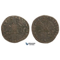 AA741, Netherlands, Bronze Token 1603 (Ø30.5mm, 4.72g) Antwerp, Restoration of Finances under Ambroise Spinola
