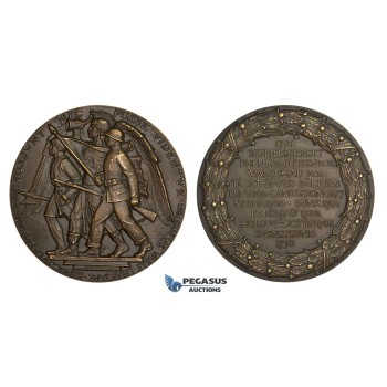 AA747, Sweden & Russia, Bronze Medal 1926 (Ø56mm, 82.6g) by Johansson, Battles of Narva, Duna, Klizow & Holocvzyn