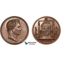 AA766, France, Bronze Medal 1804 (Ø34.5mm, 20.4g) by Andrieu & Denon, Napoleon Bonaparte Museum