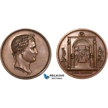 AA766, France, Bronze Medal 1804 (Ø34.5mm, 20.4g) by Andrieu & Denon, Napoleon Bonaparte Museum