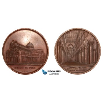AA772, Italy, Bronze Medal 1855 (Ø60mm, 79.3g) by Wiener, Pisa Cathedral
