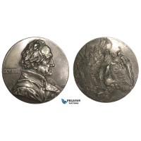 AA880, Germany, Cast Tin Medal 1899 (Ø68mm, 103g) by Scharff, Johann Wolfgang von Goethe