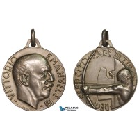 AA883, Italy, Vittorio Emanuele III, Silver Medal ND (Ø28.6mm, 11.1g) by Morbiducci, Shooting Contest