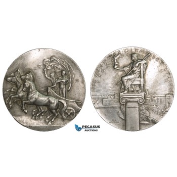 AA888, Sweden, Pewter Participation Medal 1912 (Ø51mm, 46.2g) by Lindberg & Mackennal, Stockholm Olympic Games