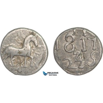 AA918, Netherlands, 24 Stuivers 1817 Loodje Ship Coin, Lead (7.61g) Unicorn, Very Rare!