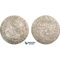 AA920, Poland, Sigismund III, Ort (1/4 Taler) 1624, Bromberg, Silver (6.66g) Kop. 1281 (R3) VF-XF