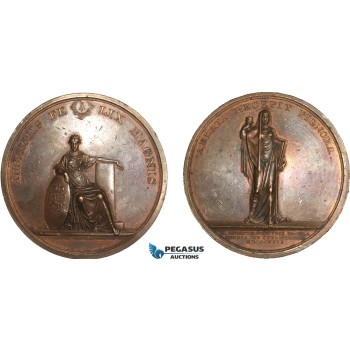 AA977, Russia, Bronze Medal 1817 (Ø56mm, 77.4g) by Tolstoi, 300 Years of Finland Reformation