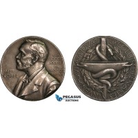 AA993, Sweden, Silver Medal 1947 (Ø27mm, 12g) Alfred Nobel, Swedish Medical Society