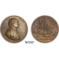 AA997, United States, Bronze Medal 1779 (Later Strike) (Ø57mm, 82g) by Dupre, Captain John Paul Jones, Naval Battle