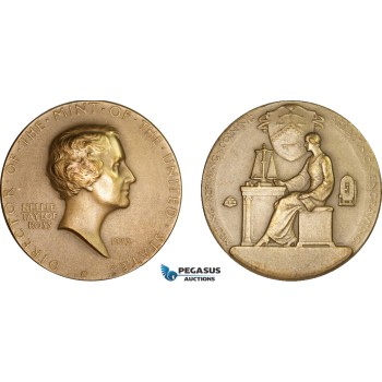 AA998, United States, Bronze Medal 1933 (Ø75mm, 210g) Nellie Tayloe Ross, Director of the Mint