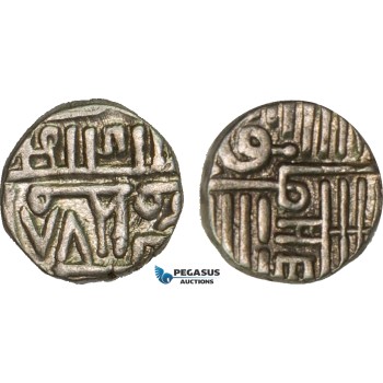 AB108, India, Porbandar, Muzaffar Shah II of Gujarat Sultanate, Kori AH978, Silver (2.34g) XF