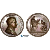 AB194, France, Napoleon Bonaparte, Bronze Judaica Medal 1806 (Ø42mm, 33.8g) by Depaulis, Jewish High Council