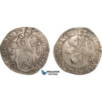AB388, Netherlands, Kampen, Lion Daalder 1647, Silver (26.35g) Del. 862, Toned XF (Scratch) AB388, Netherlands, Kampen, Lion Daalder 1647, Silver (26.35g) Del. 862, Toned XF (Scratch)