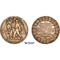 AB955, Sweden, Russia & Poland, Bronze Medal 1926 (Ø56mm, 80g) by Johnsson, Battles of Narva, Duna & Klizow