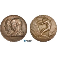 AB959, Sweden, Bronze Medal 1939 (Ø56mm, 67g) by Lindberg, Alfred Nobel, Nitroglycerin
