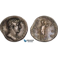 AB996, Roman Empire, Hadrian (AD 117-138) AR Denarius (3.29g) Rome, AD 125-128, Roma AB996, Roman Empire, Hadrian (AD 117-138) AR Denarius (3.29g) Rome, AD 125-128, Roma