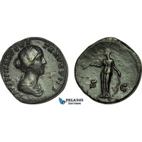 AB999, Roman Empire, Faustina II (AD 147-175) Æ Sestertius (26.63g) Rome, AD 161, Diana