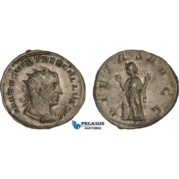 AC027, Roman Empire, Trebonianus Gallus (AD 251-253) BL Antoninian (3.09g) Rome, AD 252, Pietas