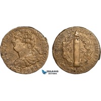 AC101, France, Louis XVI, 2 Sols 1792-­A, Paris, Bronze, XF