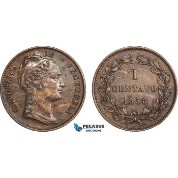 AC132, Venezuela, 1 Centavo 1858, XF