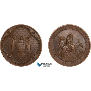 AC162, Egypt, Bronze Medal 1856 (Ø40mm, 31.5g)  Missionary Society, The Flight into Egypt