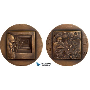 AC163, Finland, Bronze Medal 1974 (Ø59.4mm, 125g) by Rasanen, Leonardo da Vinci