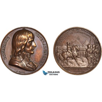AC165, France, Bronze Medal 1798 (c. 1850) (Ø41mm, 33.5g) by Bovy, Napoleon I Campaign in Egypt